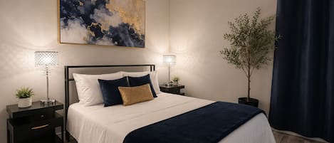 2 bedrooms, in-room safe, iron/ironing board, WiFi