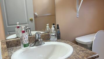 Towels, soap, toilet paper