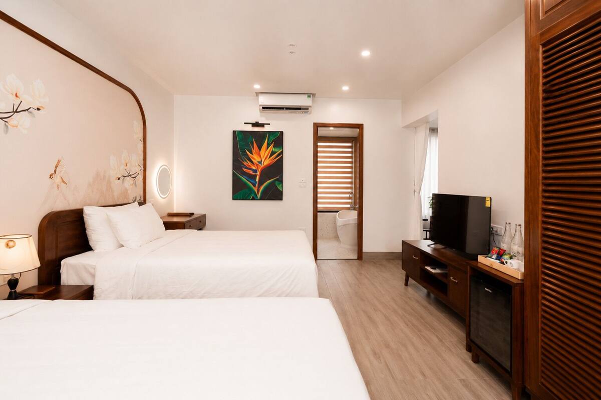 ห้องแฟมิลี่สำหรับสี่ท่าน | ตู้นิรภัยในห้องพัก, ผ้าม่านกันแสง, Wi-Fi ฟรี