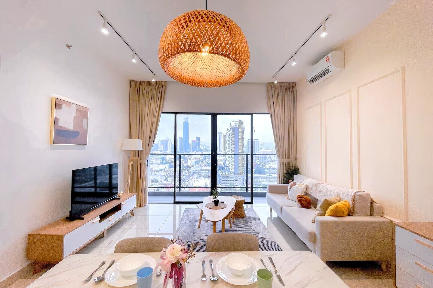 Apartment, 2 Bedrooms, City View | Living area | Ping pong