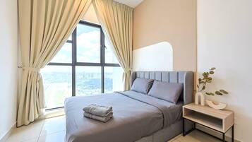 Apartment, 1 Bedroom, City View | Iron/ironing board, free WiFi, bed sheets, wheelchair access