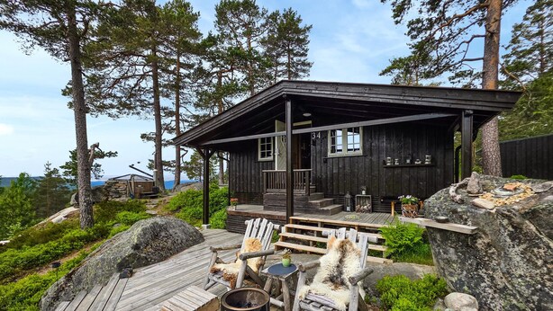 Terrace/patio - Beautiful home in Treungen with sauna (Treungen)