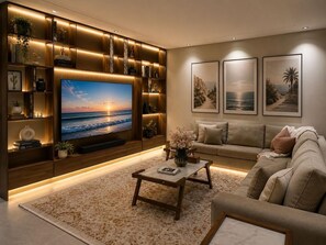 Luxury Suite | Living area - Comfortable Diamond Apartments AlSalamah (Jeddah)