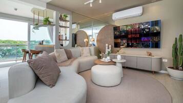 Apartment, 3 Bedrooms | Living area