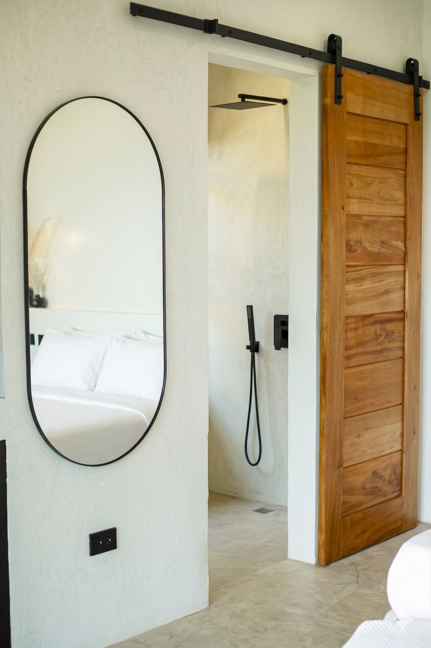 Studio Suite, Private Pool, Garden View | Bathroom | Shower, hair dryer, towels, soap