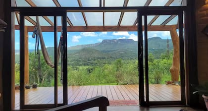 Mountain house, river bath 15 minutes walking distance