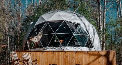 Unplug and Unwind in a Modern Dome with Firelight Evenings and Starry Skies in Traphill, North Carolina