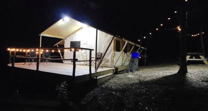 Private Glamping Tent on 180 Acres with Mountain Trails & Stargazing Near Lenoir, NC