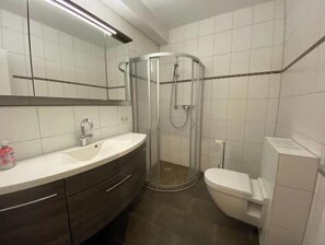 Een douche, een haardroger