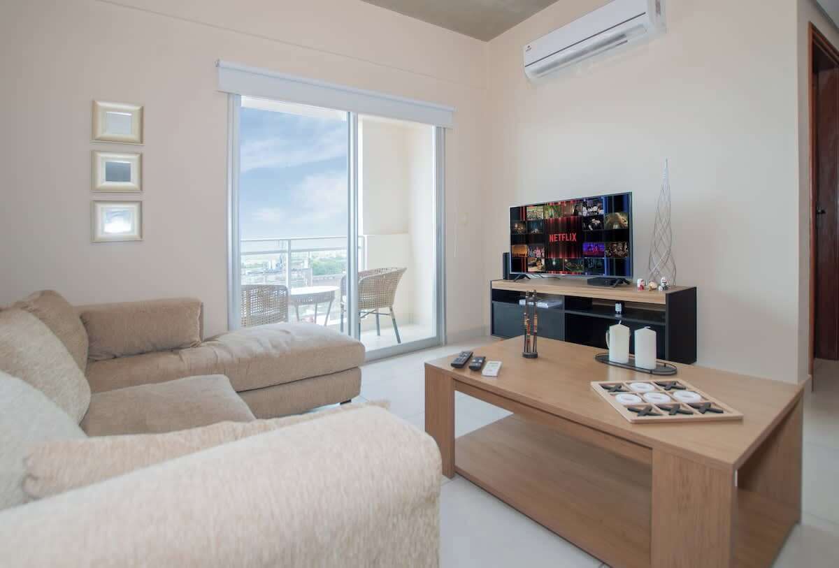 Appartement, vue ville | Coin séjour