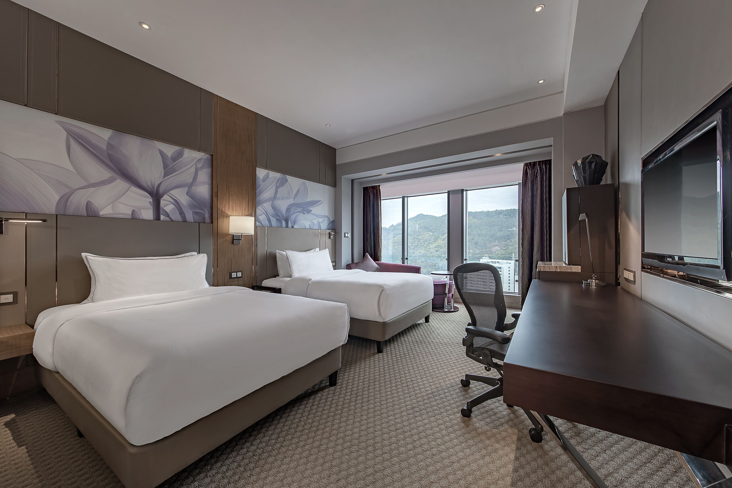 Double or Twin Room, Non Smoking, City View | Blackout curtains, iron/ironing board