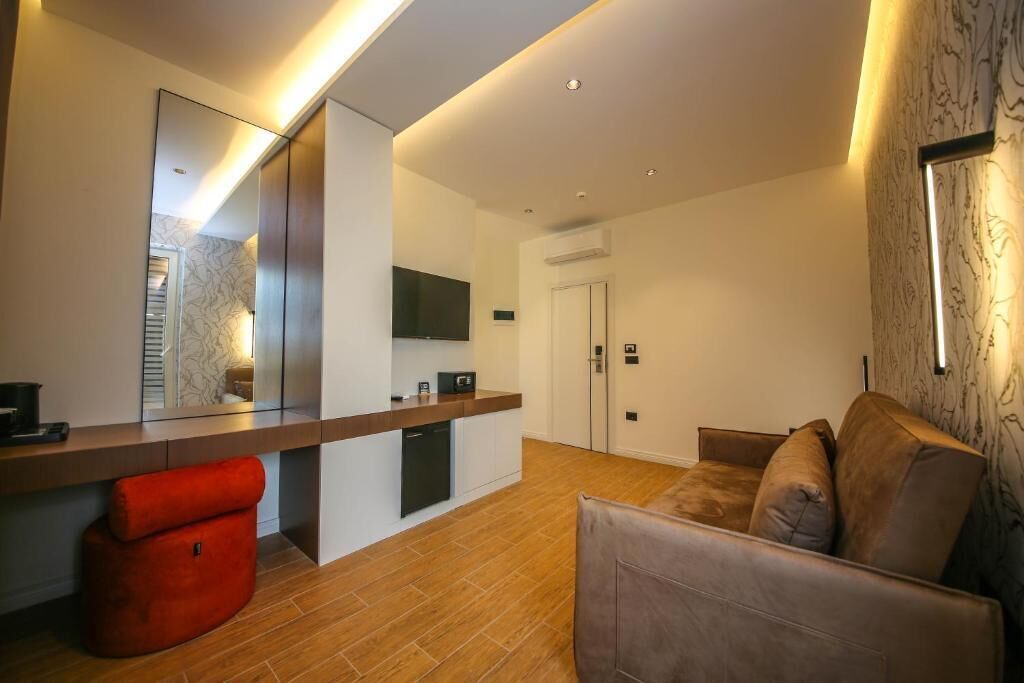 Suite, Balkon, Stadtblick | Wohnbereich