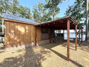 Exterior - Peaceful Lakefront Tiny Cabin Nestled in the Sabine National Forest for a Romantic Escape in Hemphill, Texas (Hemphill)