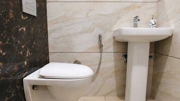 Towels, soap, toilet paper
