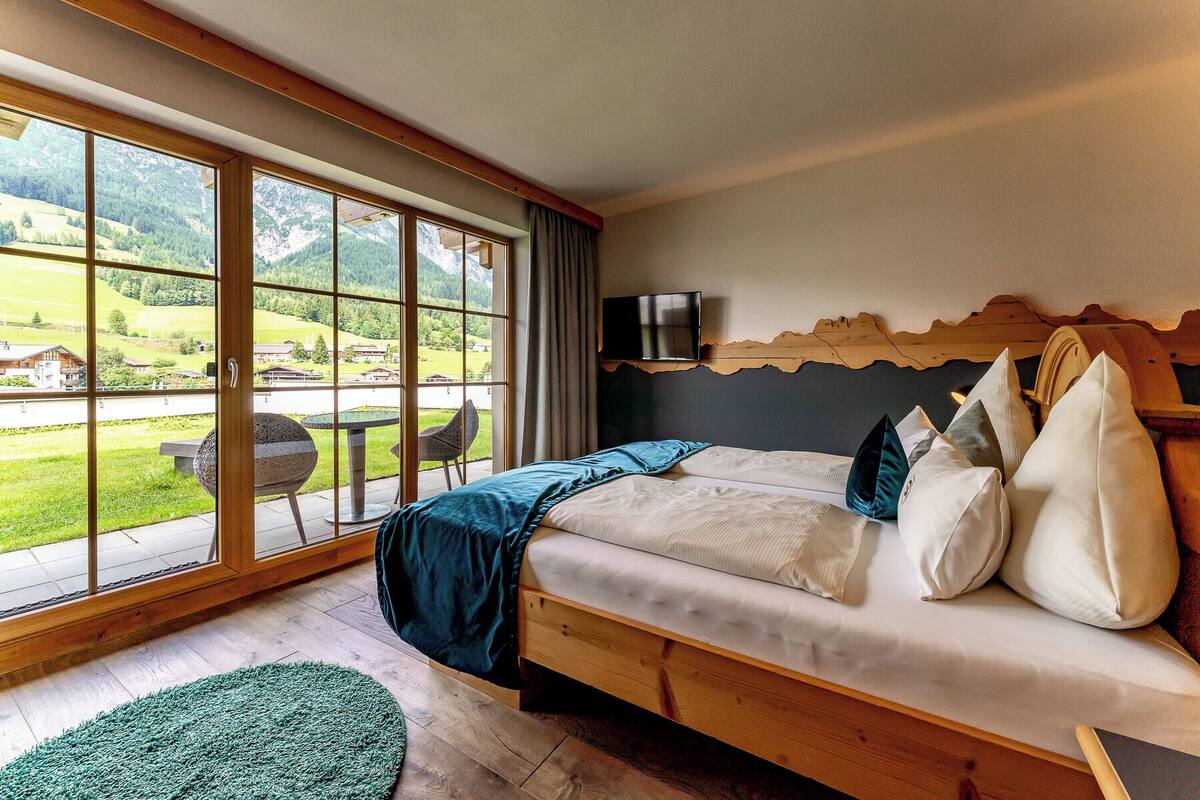 Deluxe-Doppelzimmer, Bergblick | Blick auf die Berge