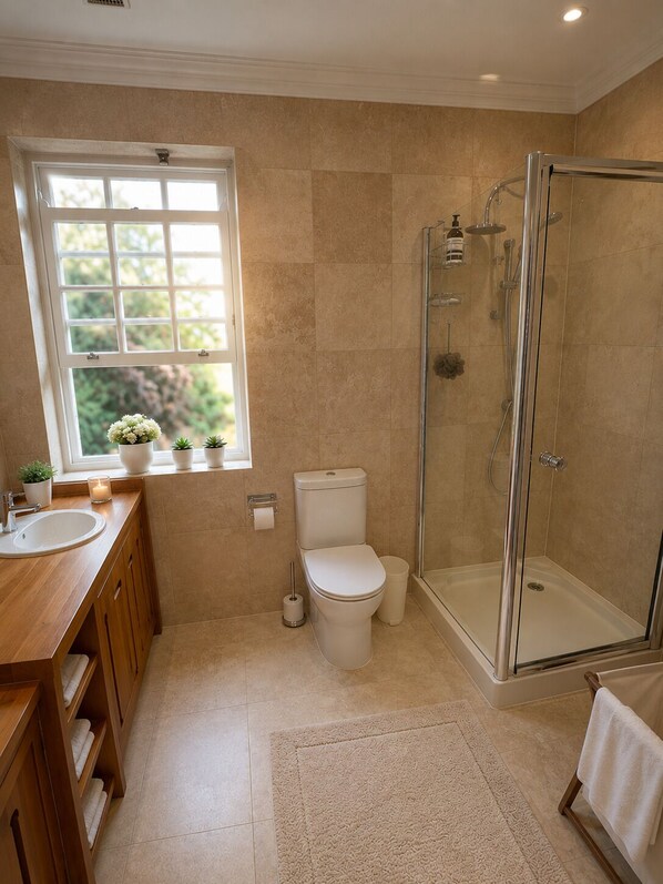 Bathroom - Super central, Marble Arch. En-suite large and light bedroom in a shared house (London)
