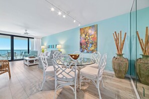 Dining - Beachfront Corner Views, Indoor & Outdoor Pools, Walk to Dining | BEACHBALL PROPERTIES (Orange Beach)