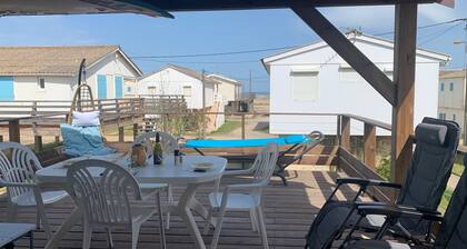 Chalet climatisé typique, vue mer - 6 pers.