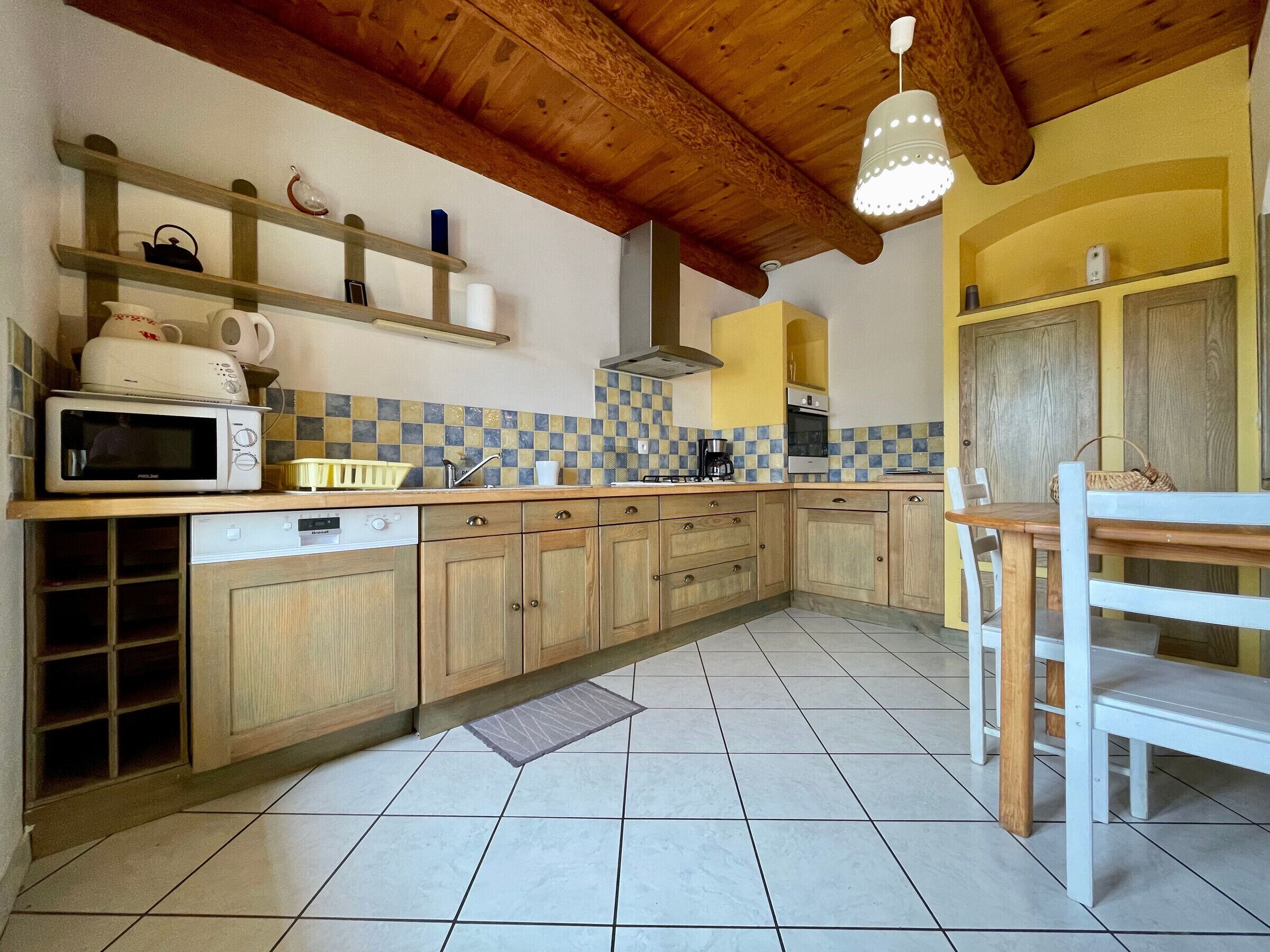 Fridge, microwave, dishwasher