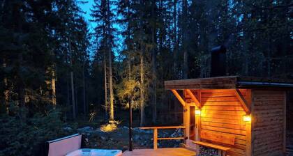 Covert Retreat Timber Cabin with Sauna & Hot-Tub