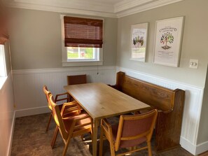 Dining - Caissie Cape Cottage w/ water views & beach access (Grande-Digue)