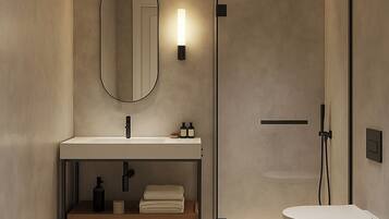 Premium Room | Bathroom | Shower, hair dryer, bathrobes, slippers