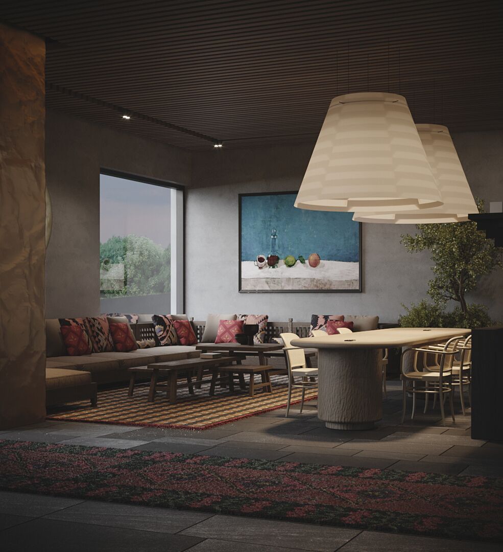 Lobby sitting area