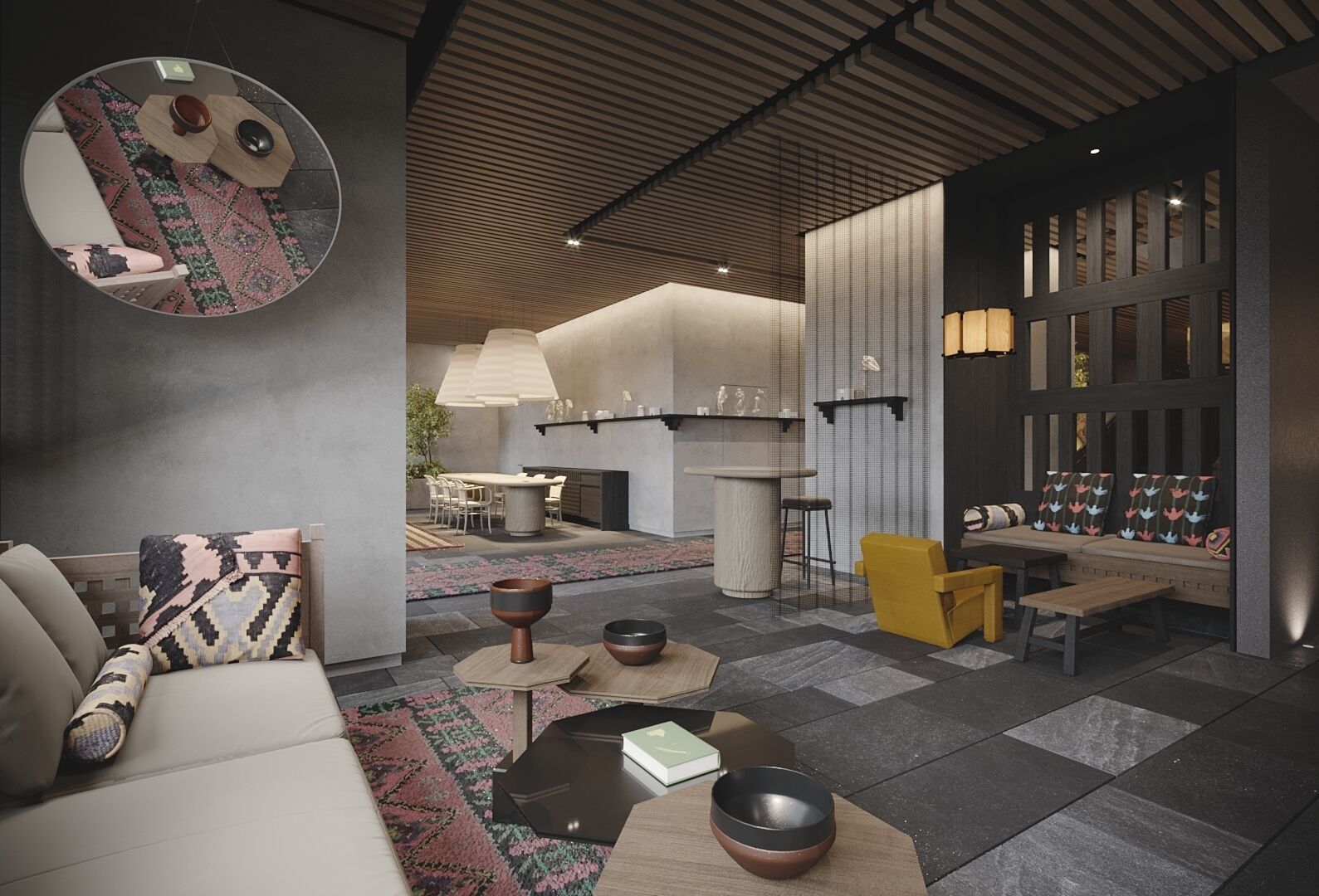 Lobby sitting area