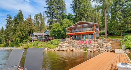 Private Dock, Deck & Yard: Luxe Sacheen Lake Home