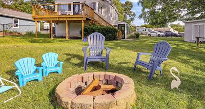 Lakefront Home Firepit BWI Marleycreek River