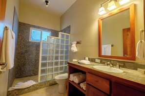 Bathroom - Welcome in the island breeze or head outside to sit on the large deck, (San Pedro Town)