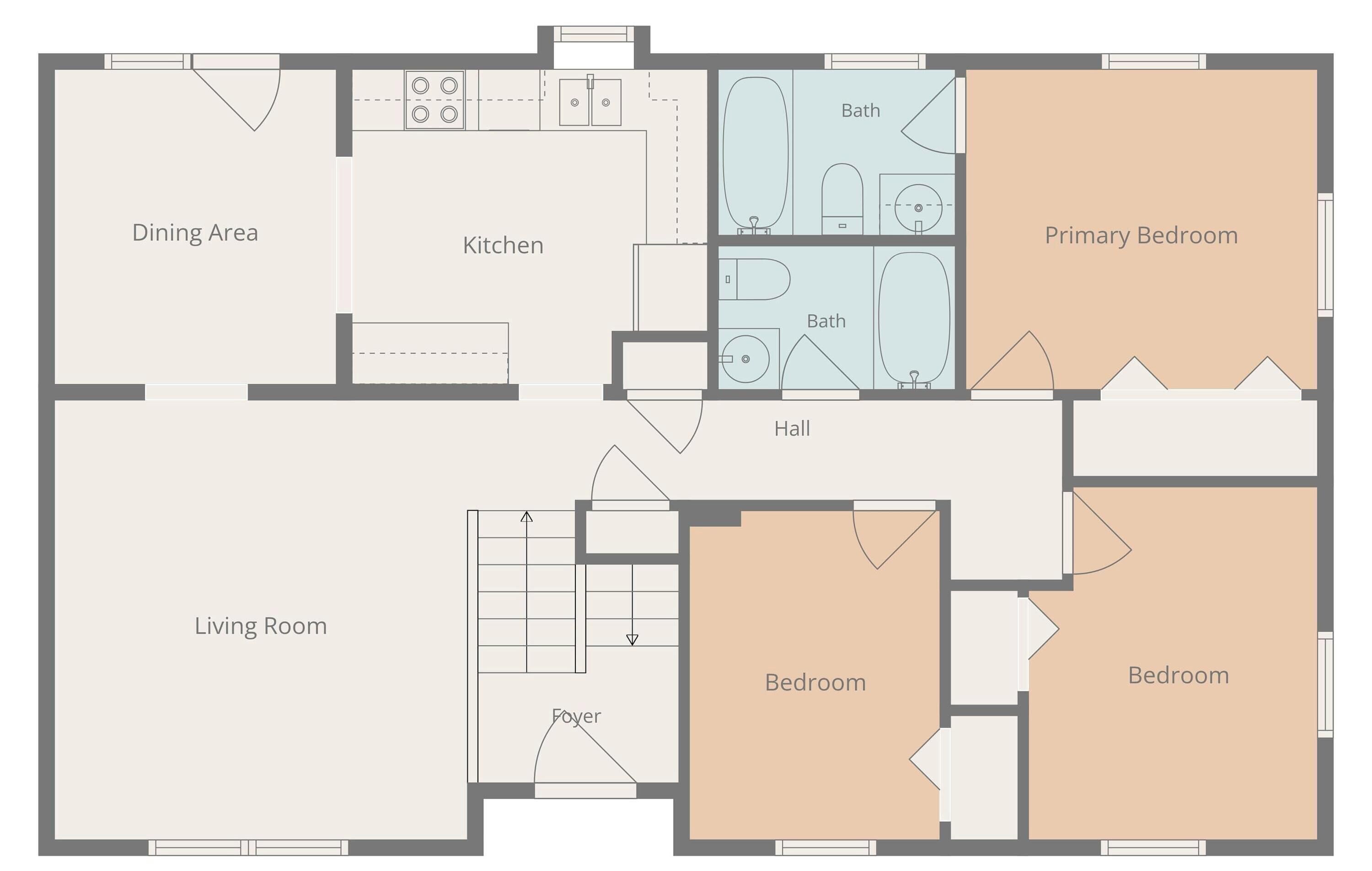 House | 5 bedrooms, Internet