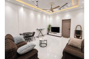 Living area - Modern Two BedRoom Apartment | Starlink WiFi (Tamale)
