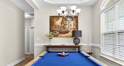 New ranch 4 bedrooms w pool table, Nascar