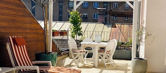 Spacious family apartment with a terrace—the perfect base for exploring the Vosges.