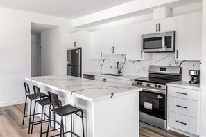 Private kitchen - Modern Townhome with Fairy Lake Views Near Downtown Huntsville (Huntsville)