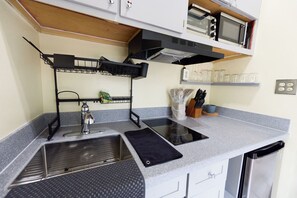 Private kitchen - Haversville Canary Studio with stunning ocean views on Tortola, Virgin Islands (Tortola)