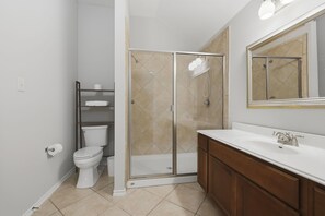 Bathroom - Modern 3BR Furnished Home Near Medical Center (San Antonio)