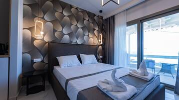 Chambre Double Supérieure, balcon, vue mer