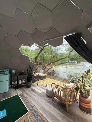 Interior - Dome @ Farm with Hot Tub/Cold Plunge/Sauna/Walking Trails and Charming Animals (Brandywine)