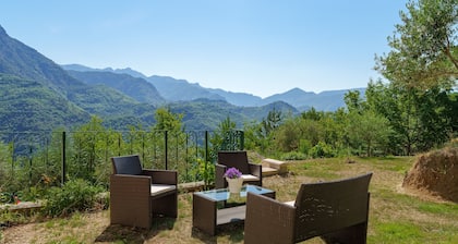 Le Nid de Ciambonson - Terrasse avec vue montagne