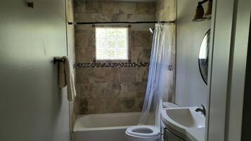Towels, soap, toilet paper