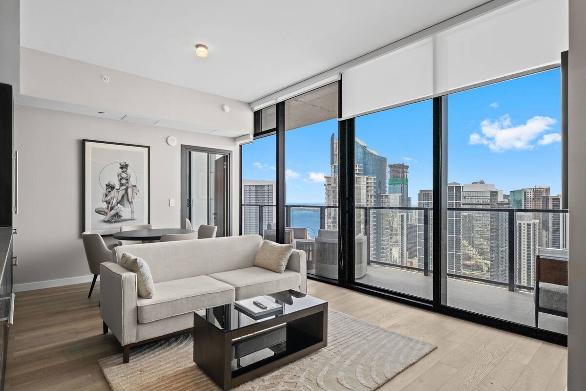 Cobertura, 1 quarto, vista parcial para o mar | Roupas de cama premium
