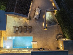 Outdoor pool - Villa Methorion Maner - With Private Pool (Saitoures)