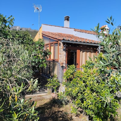 La Cabaña del Llano — private pool and garden on an Extremaduran estate, near Portugal