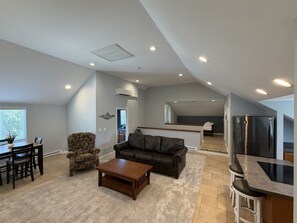 TV, fireplace, books - Spacious 4BR Retreat | Pet Friendly | Near Beach & Downtown (Grand Haven)