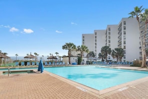 Pool - Designer Beachfront Condo with Endless Ocean Views (South Padre Island)