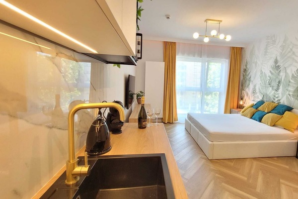 Deluxe Studio Suite, Patio, City View | Laptop workspace, WiFi (free)