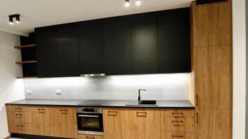 Luxury Penthouse, Patio | Private kitchen