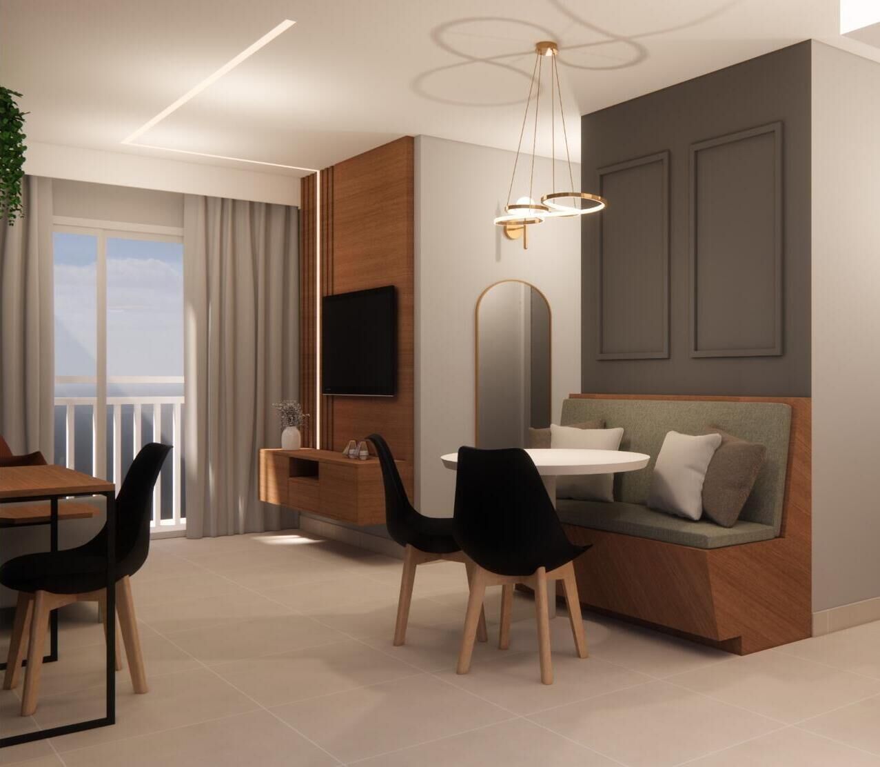 Luxury Apartment, 2 Bedrooms, Lanai, City View | Dining